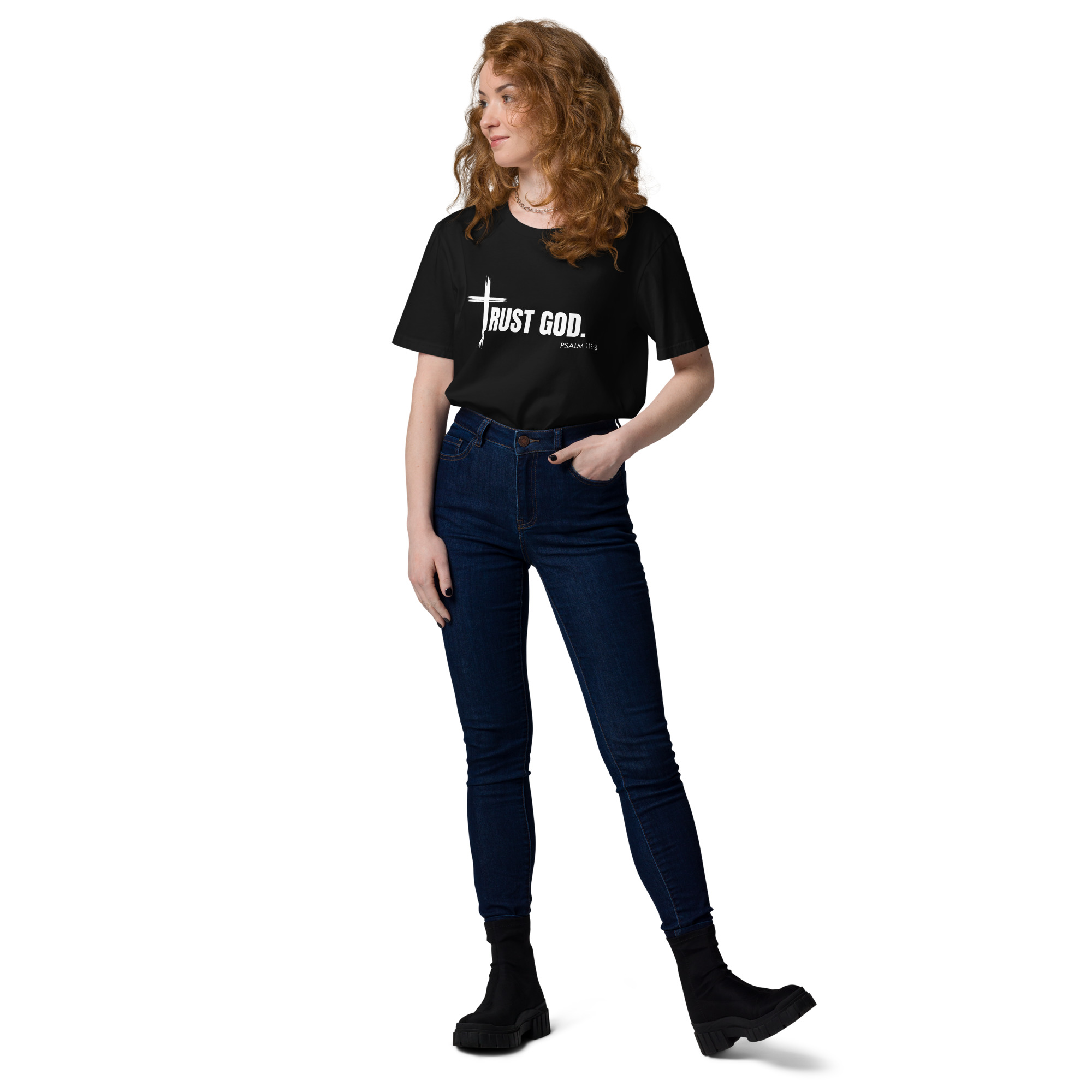 TRUST GOD Unisex organic cotton t-shirt - Image 3