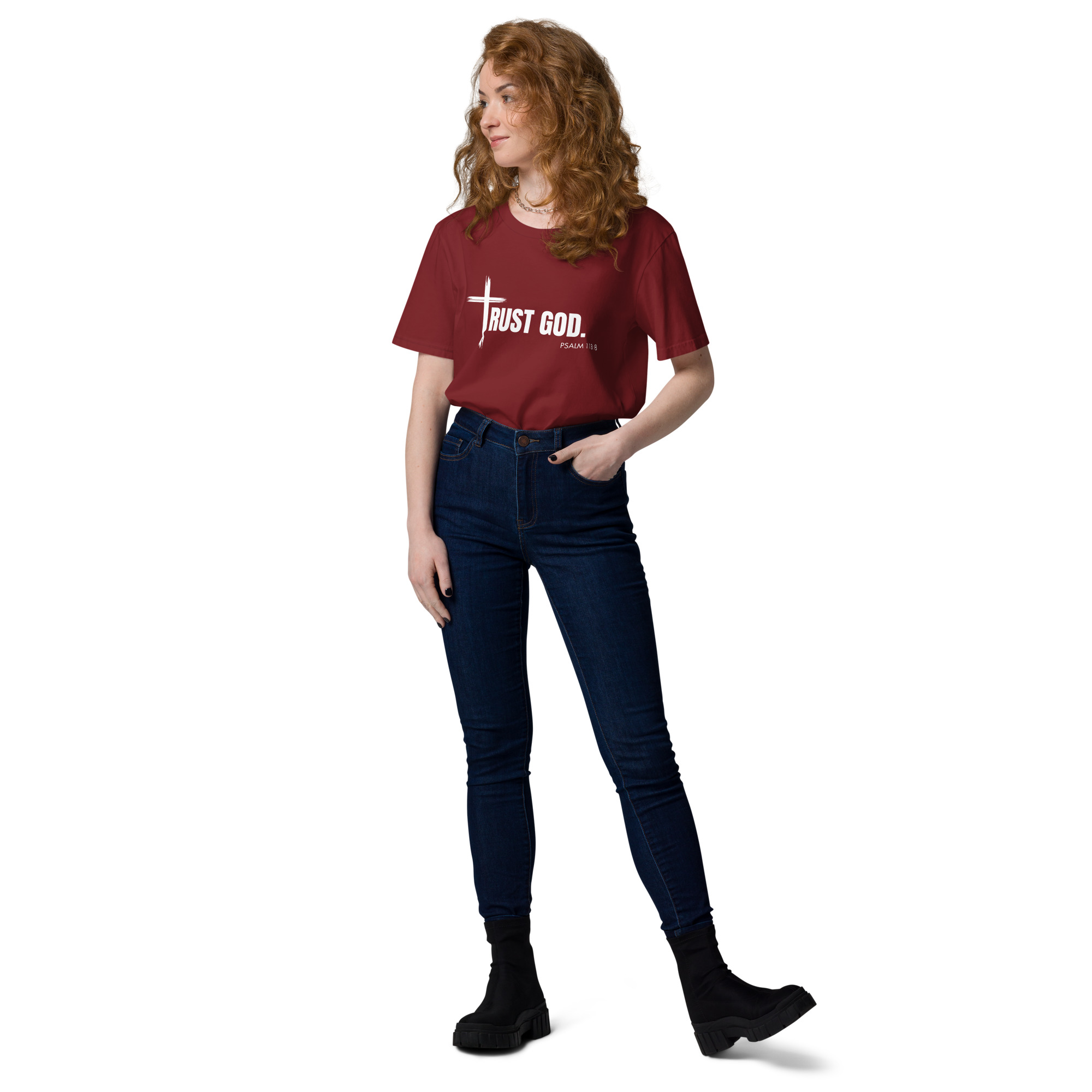 TRUST GOD Unisex organic cotton t-shirt - Image 9