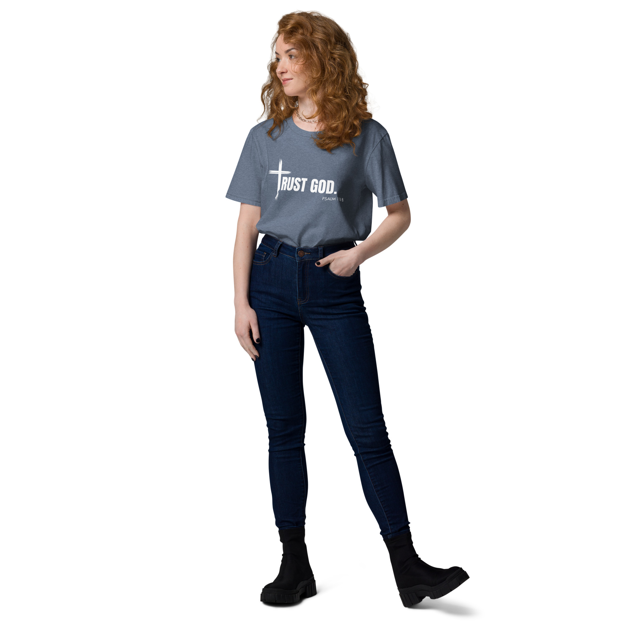 TRUST GOD Unisex organic cotton t-shirt - Image 15