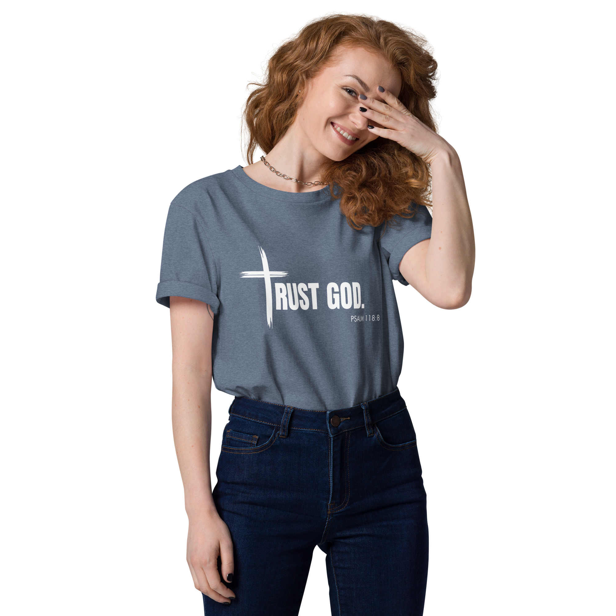 TRUST GOD Unisex organic cotton t-shirt - Image 14