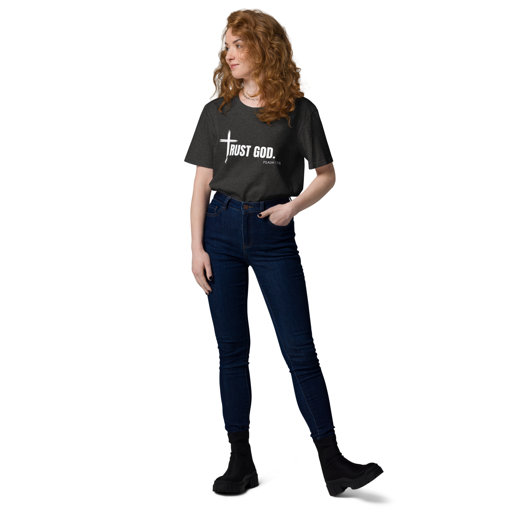 TRUST GOD Unisex organic cotton t-shirt - Image 7