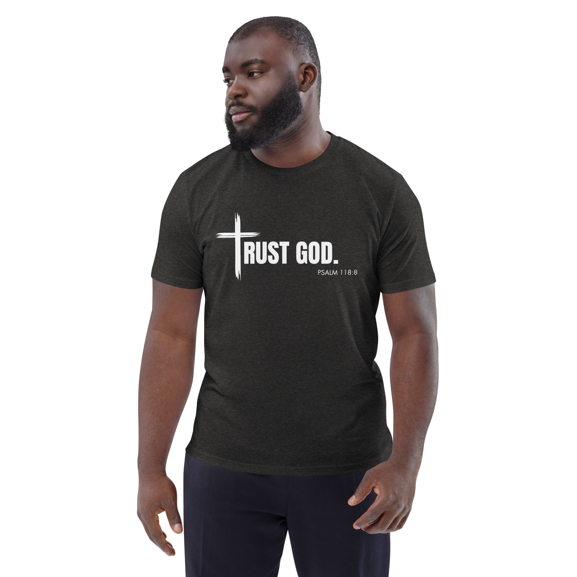 TRUST GOD Unisex organic cotton t-shirt - Image 2