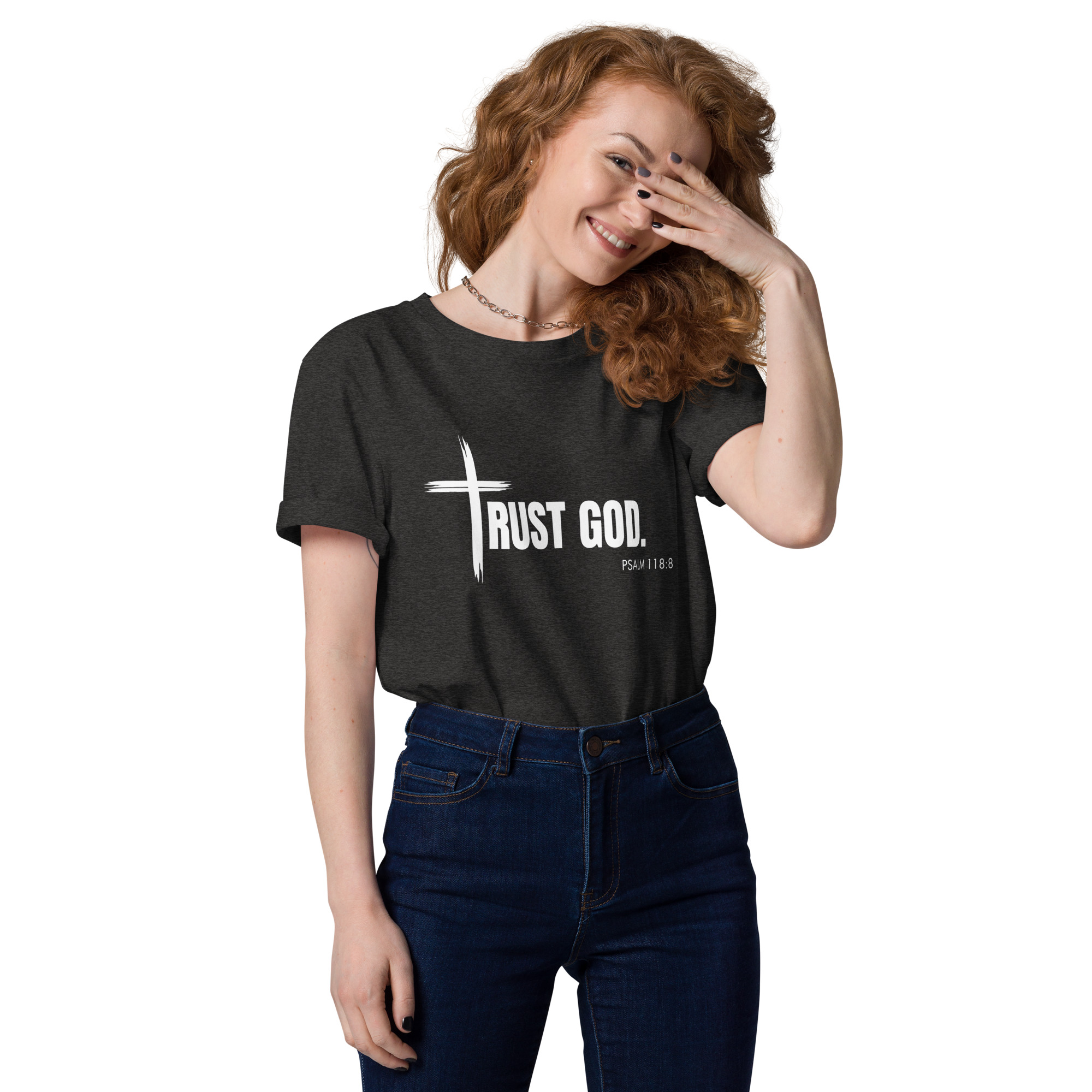 TRUST GOD Unisex organic cotton t-shirt - Image 6