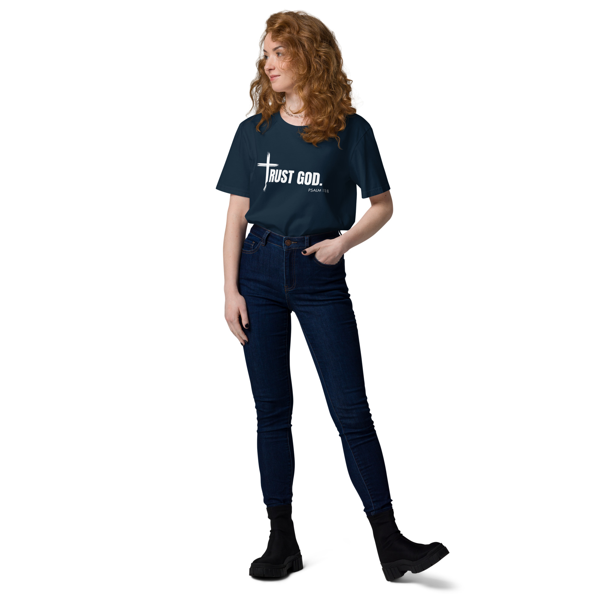 TRUST GOD Unisex organic cotton t-shirt - Image 5