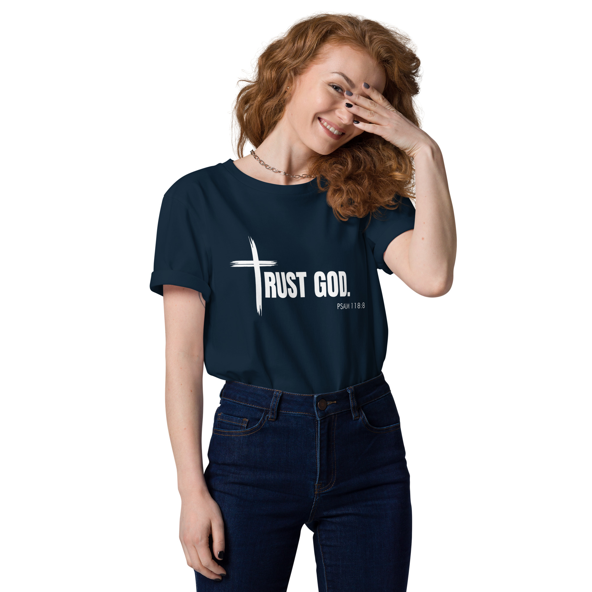 TRUST GOD Unisex organic cotton t-shirt - Image 4