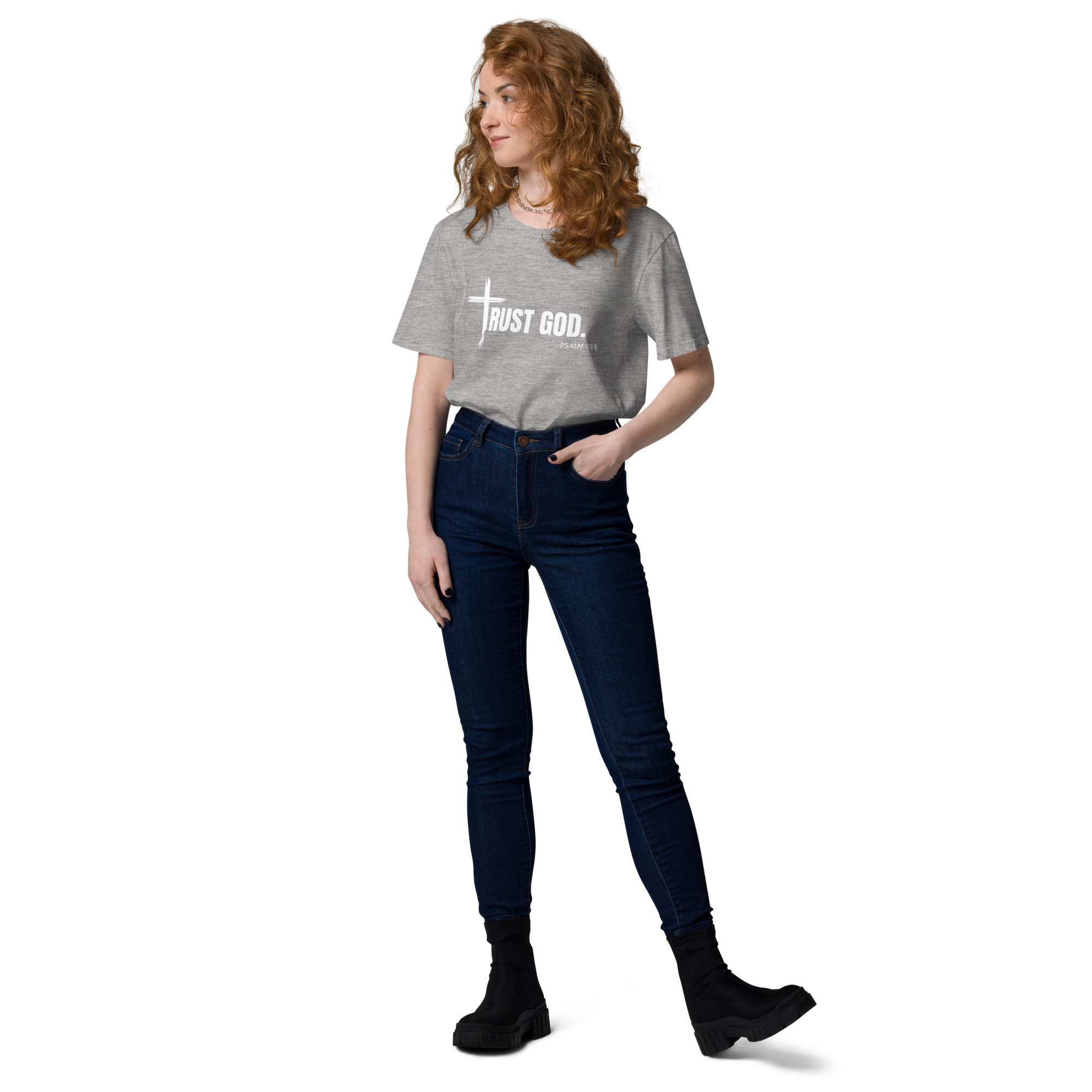 TRUST GOD Unisex organic cotton t-shirt - Image 17