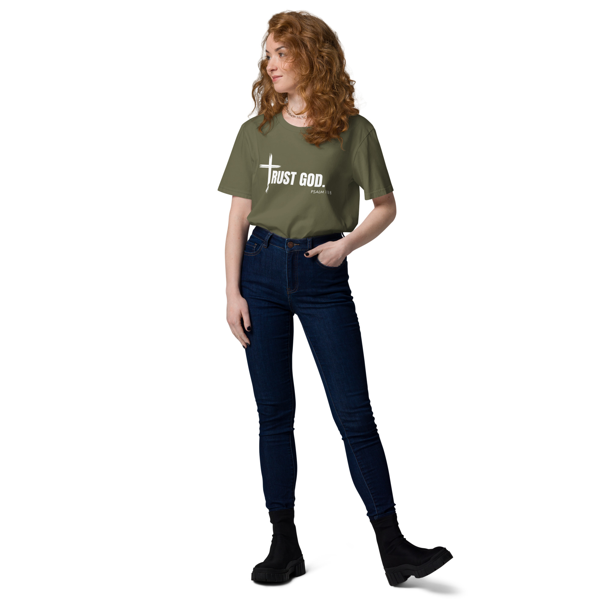 TRUST GOD Unisex organic cotton t-shirt - Image 13