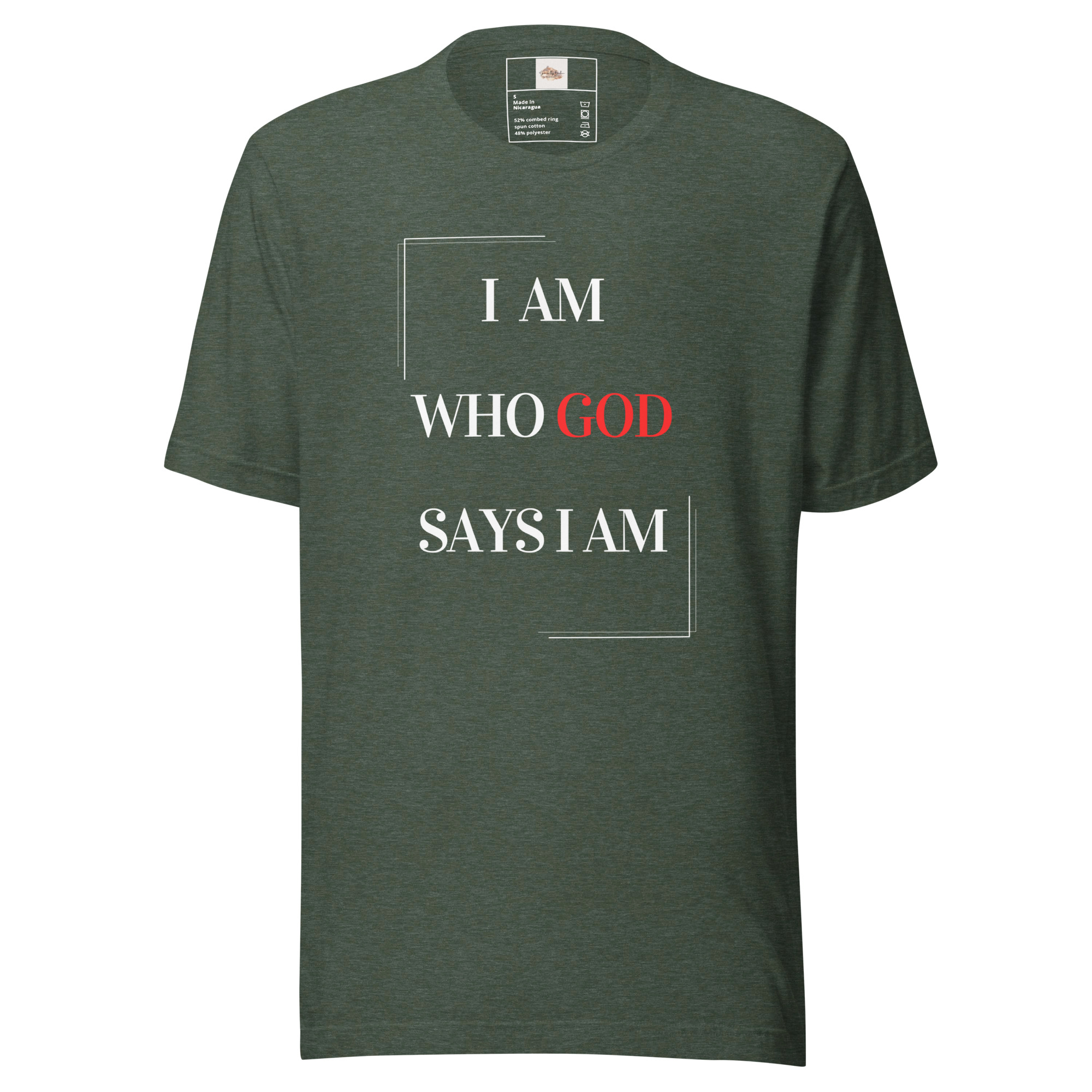 I AM WHO GOD SAYS Unisex t-shirt - Image 5